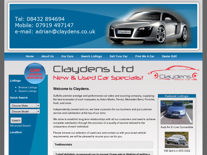 www.claydens.co.uk