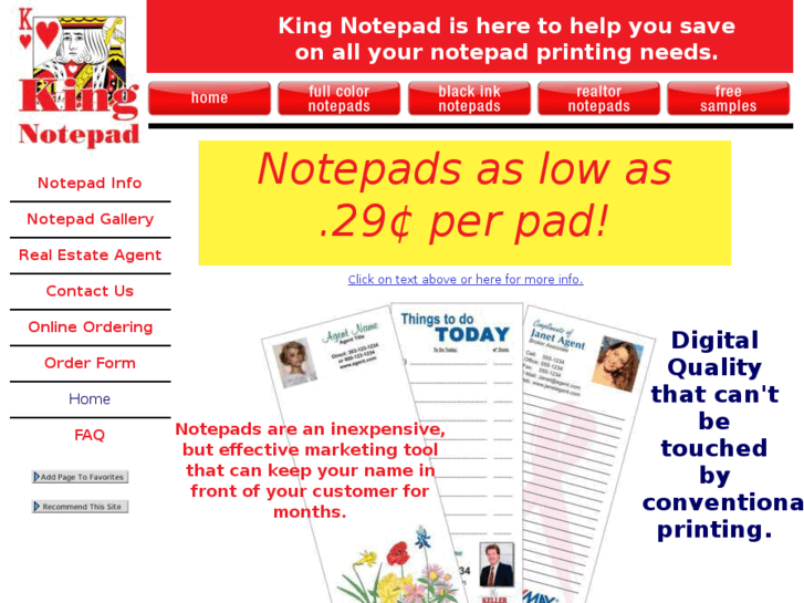 www.kingnotepad.com
