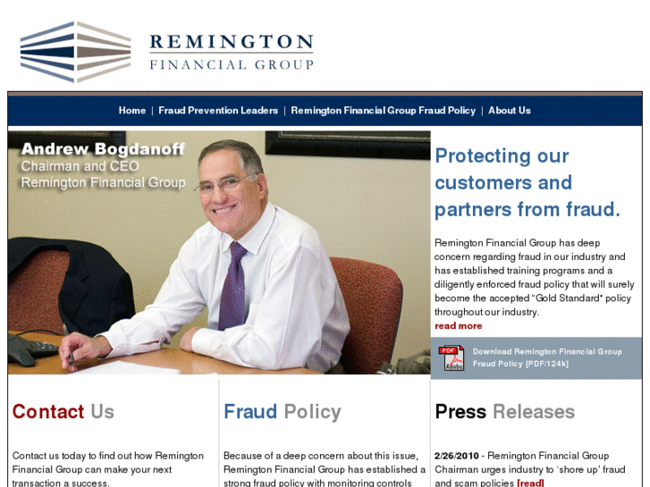 www.remingtonfinancialgroupfraudpolicy.com