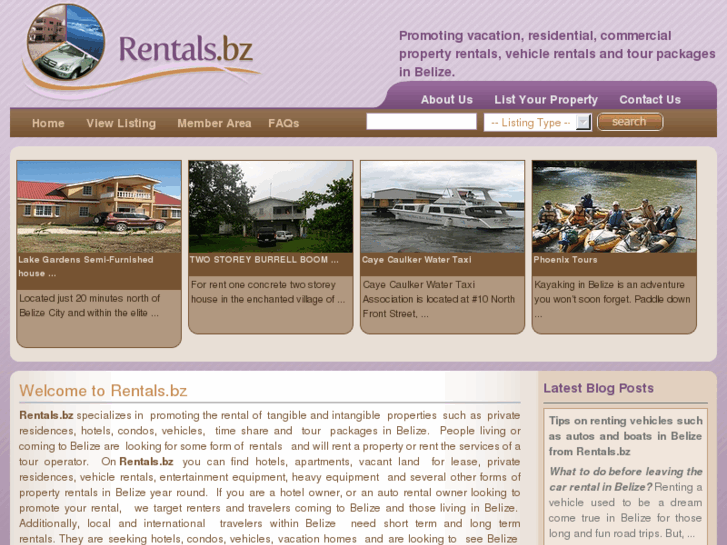 www.rentals.bz