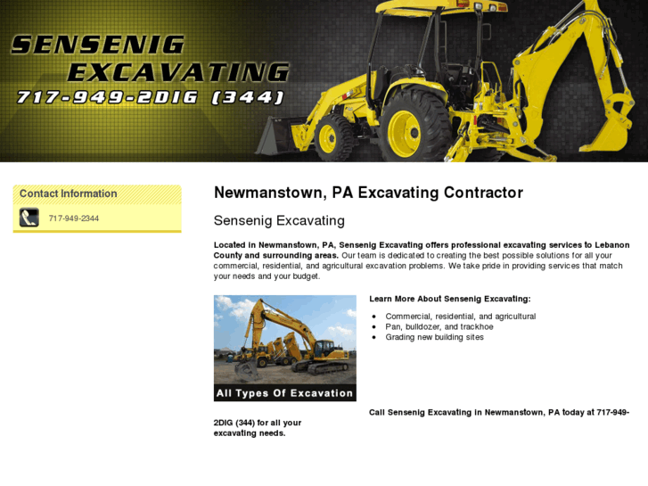 www.sensenigexcavating.com