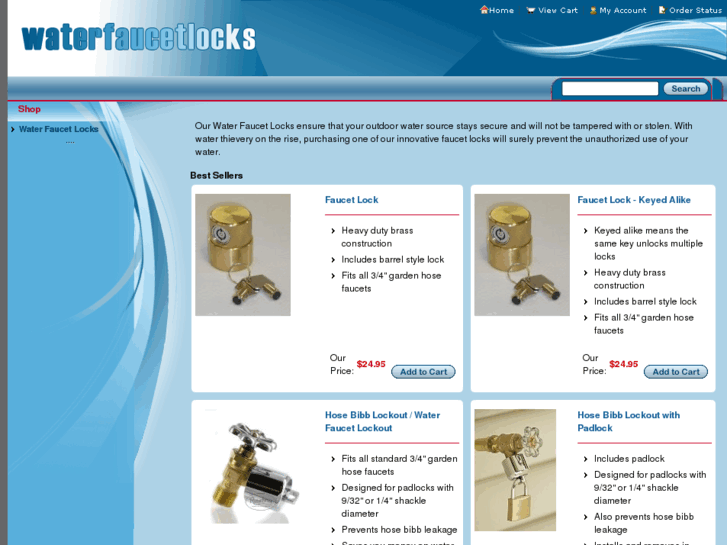 www.waterfaucetlocks.com