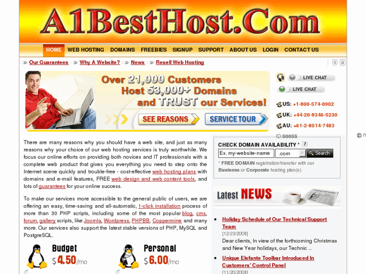 www.a1besthost.com