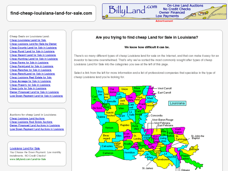 www.find-cheap-louisiana-land-for-sale.com