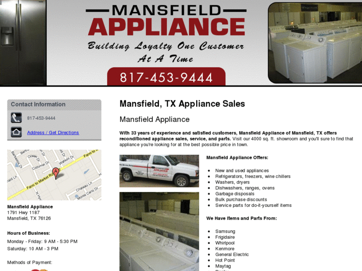 www.mansfieldappliancetx.com