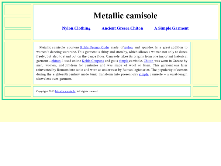 www.metallic-camisole.com