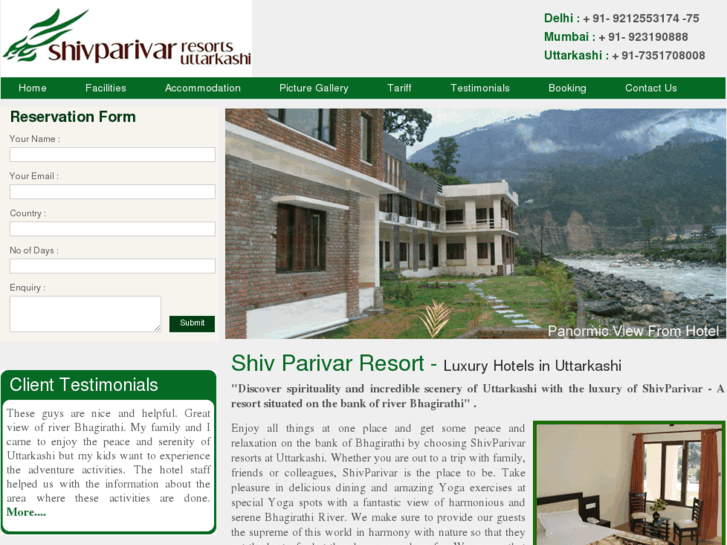 www.shivparivarresorts.com