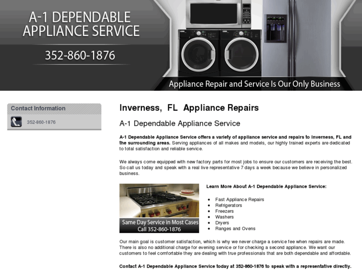 www.a1dependableappliance.com