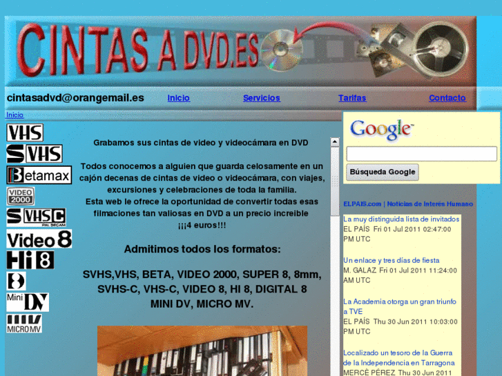 www.cintasadvd.com