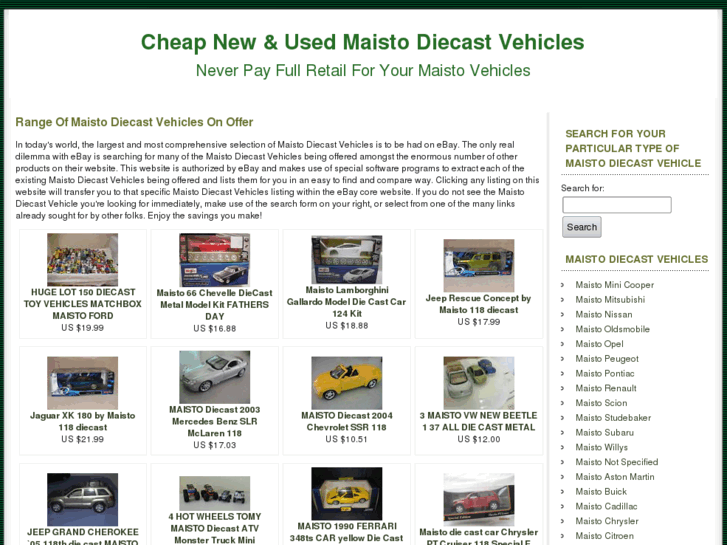 www.diecast-model-cars.info