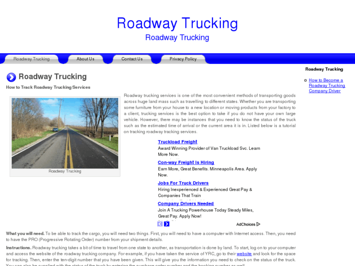 www.roadwaytrucking.org