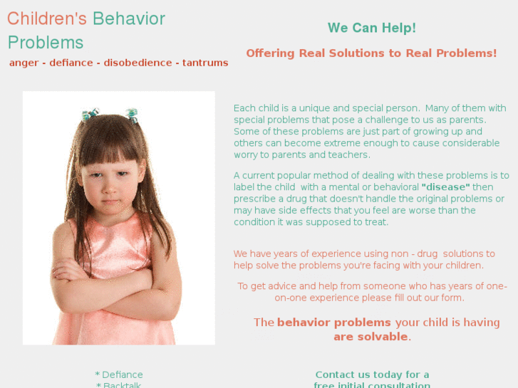 www.behaviorproblems.info