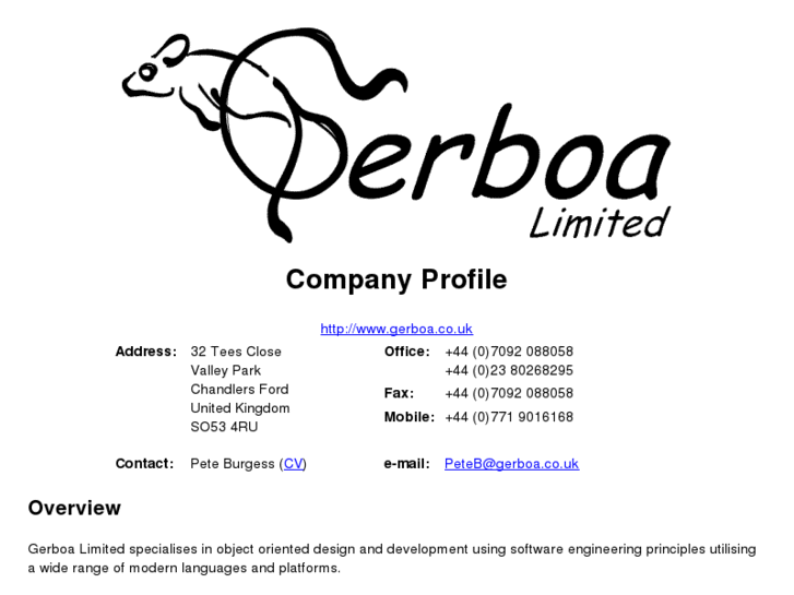 www.gerboa.co.uk