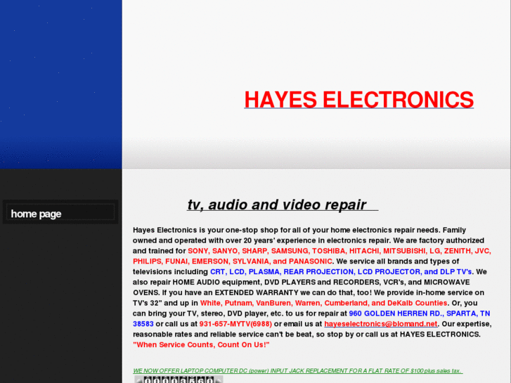 www.hayeselectronics.net