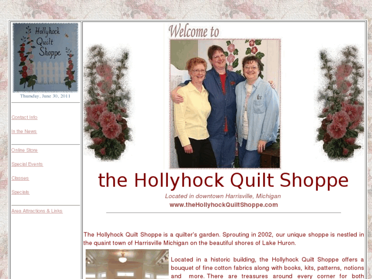 www.hollyhockquiltshoppe.com