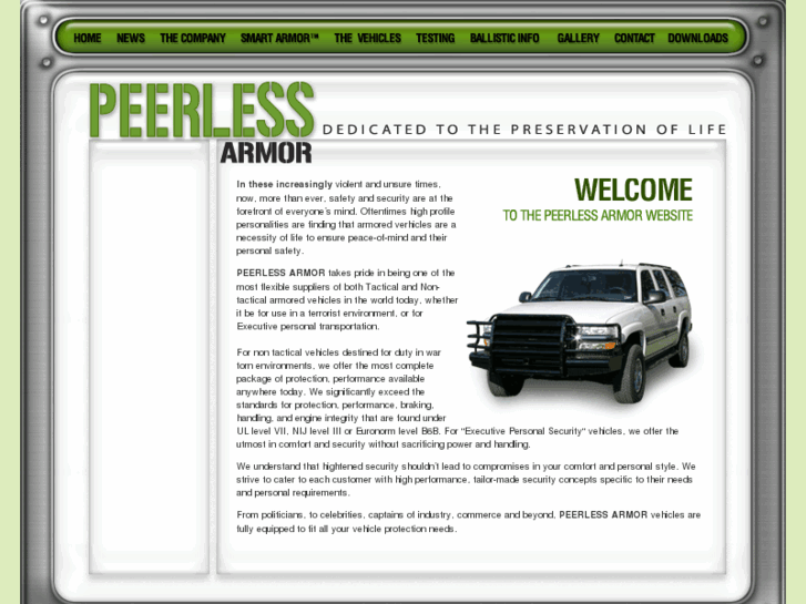 www.peerlessarmor.com