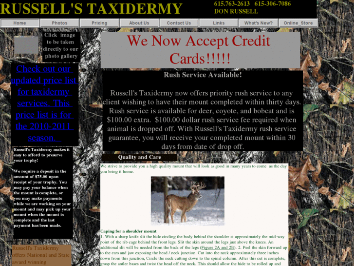 www.russellscustomtaxidermy.com