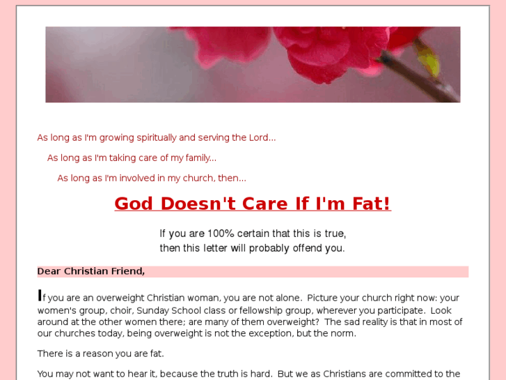 www.weightlossforchristianwomen.com