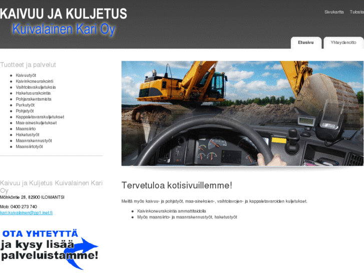 www.kaivuujakuljetuskuivalainen.com