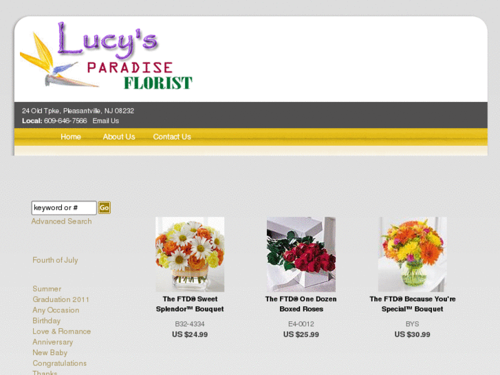 www.lucysparadiseflorist.com