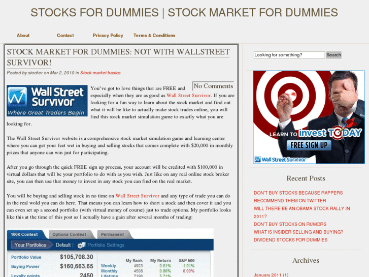 www.stocksfordummies.org