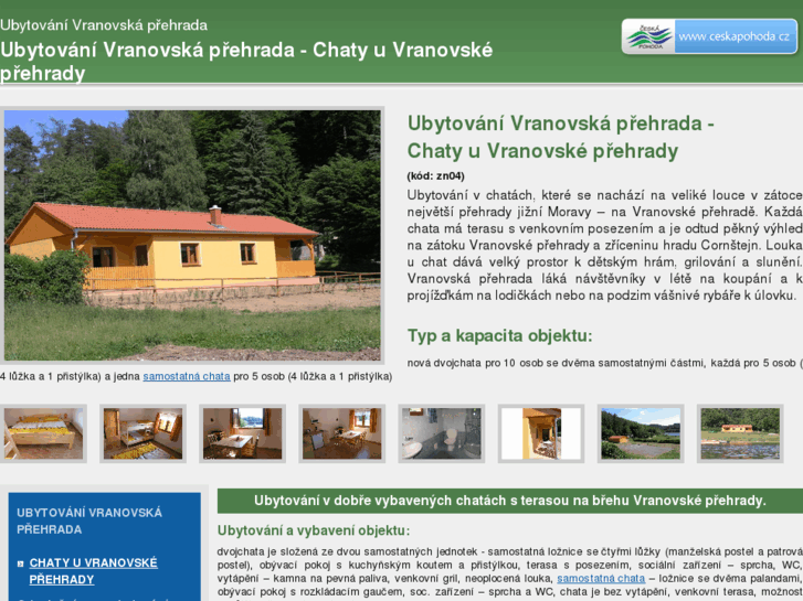 www.ubytovani-vranovska-prehrada.net