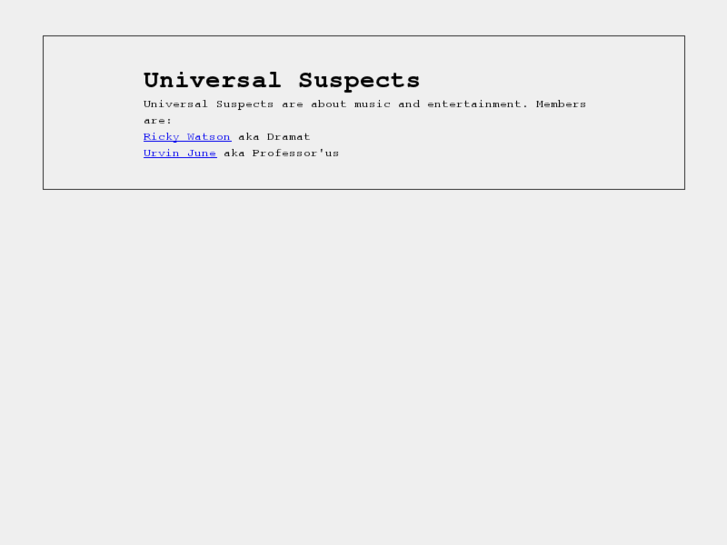 www.universalsuspects.net