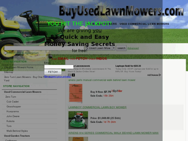 www.buyusedlawnmowers.com