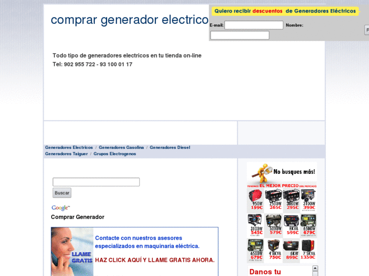 www.comprargenerador.es