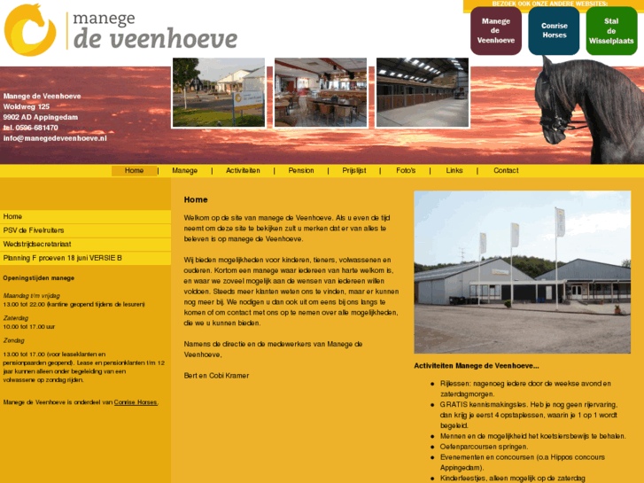 www.manegedeveenhoeve.nl