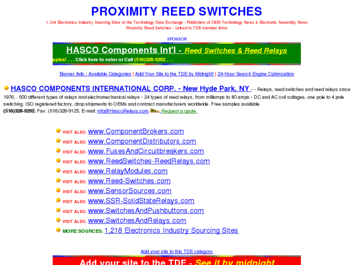 www.proximityreedswitches.com