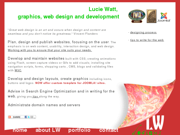 www.luciewattdesigns.com