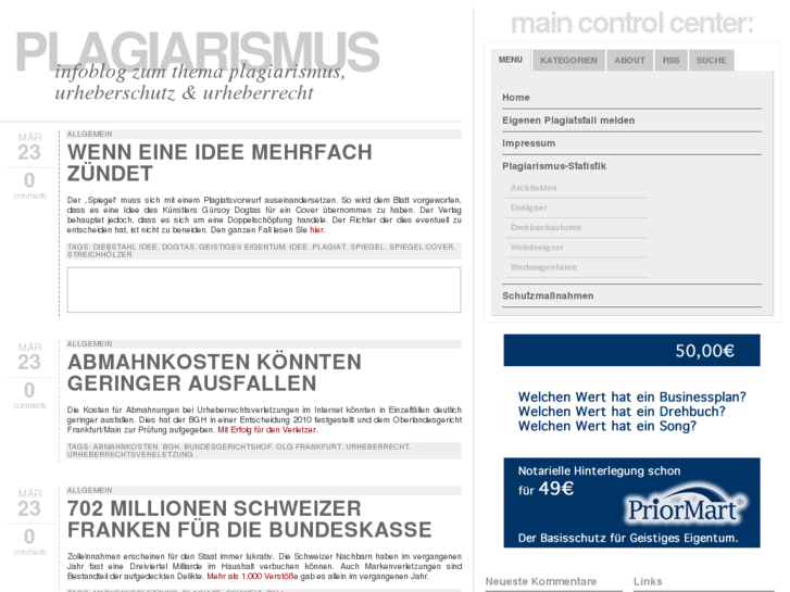 www.plagiarismus.de