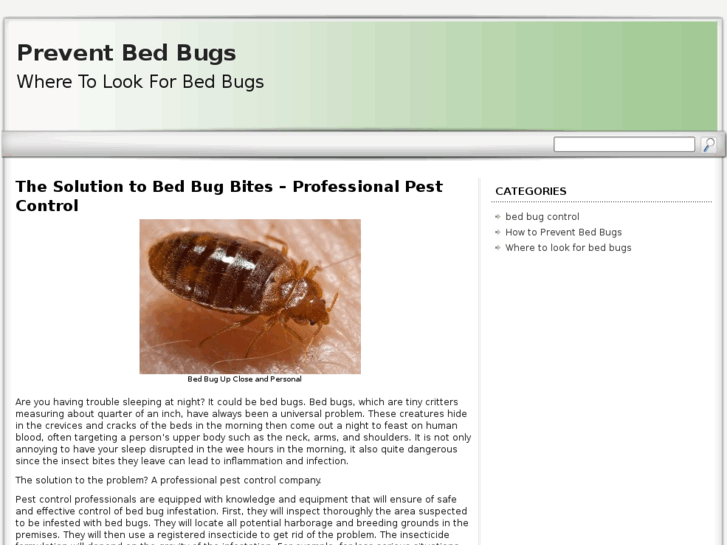 www.preventbedbugs.org
