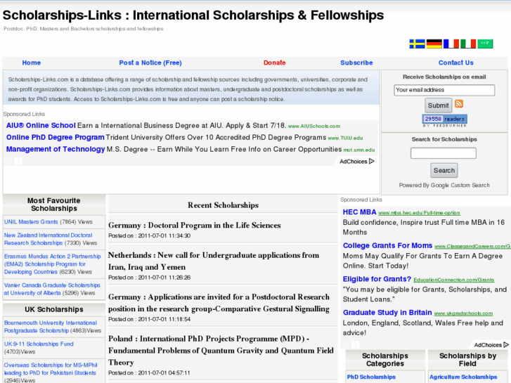 www.scholarships-links.com