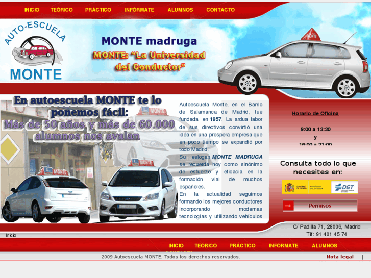 www.autoescuelamonte.es