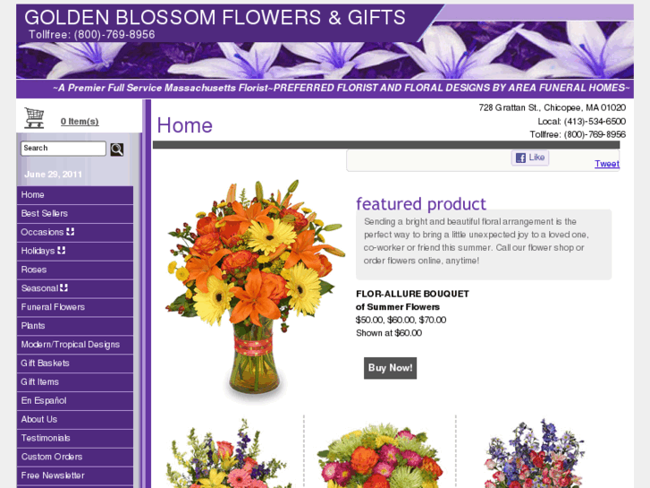 www.goldenblossomsflorist.com