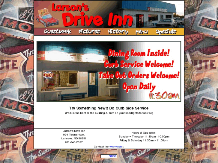 www.larsonsdriveinn.com