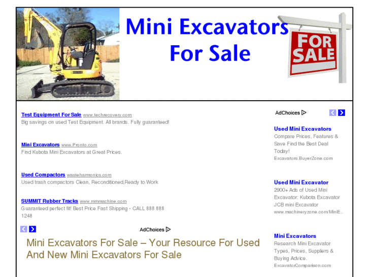 www.miniexcavatorsforsale.org