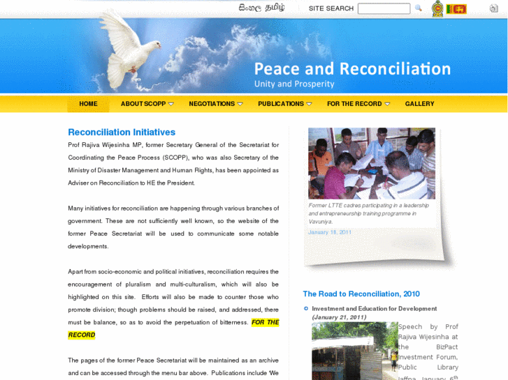 www.peaceinsrilanka.org