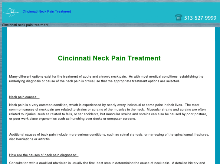 www.cincinnatineckpaintreatment.com