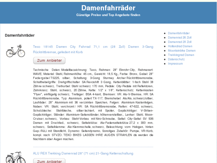 www.damenfahrraeder.net