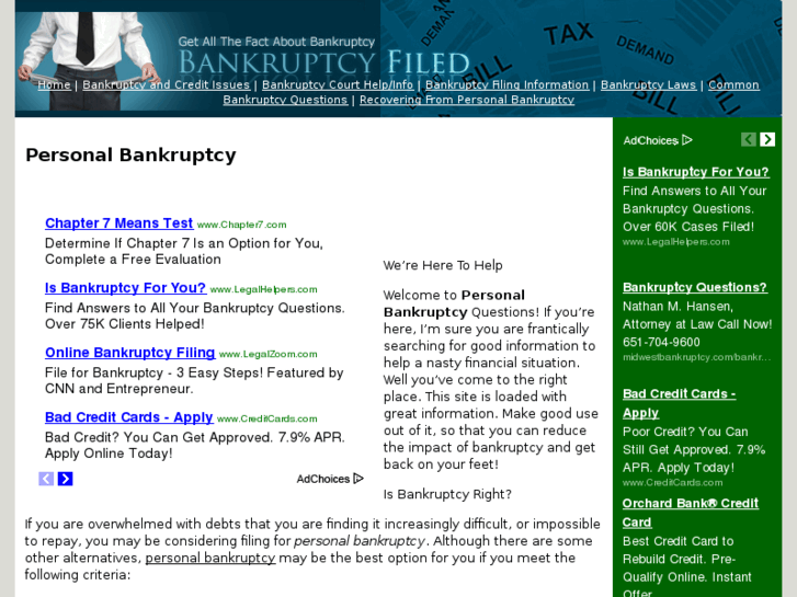 www.bankruptcyfiled.org