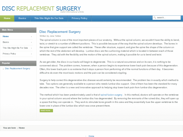 www.discreplacementsurgery.org