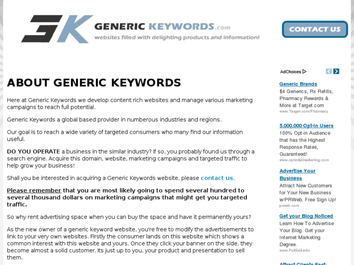 www.generickeyword.com