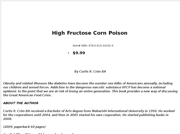 www.highfructosecornpoison.com