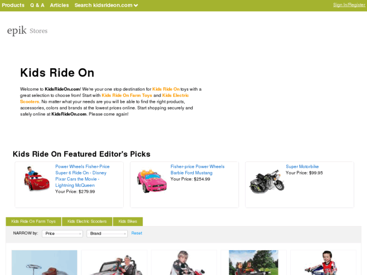 www.kidsrideon.com