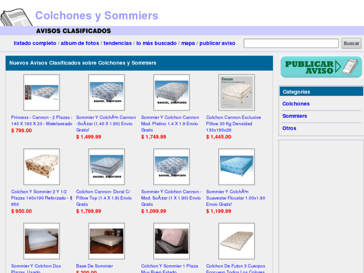 www.colchonesysommier.com.ar