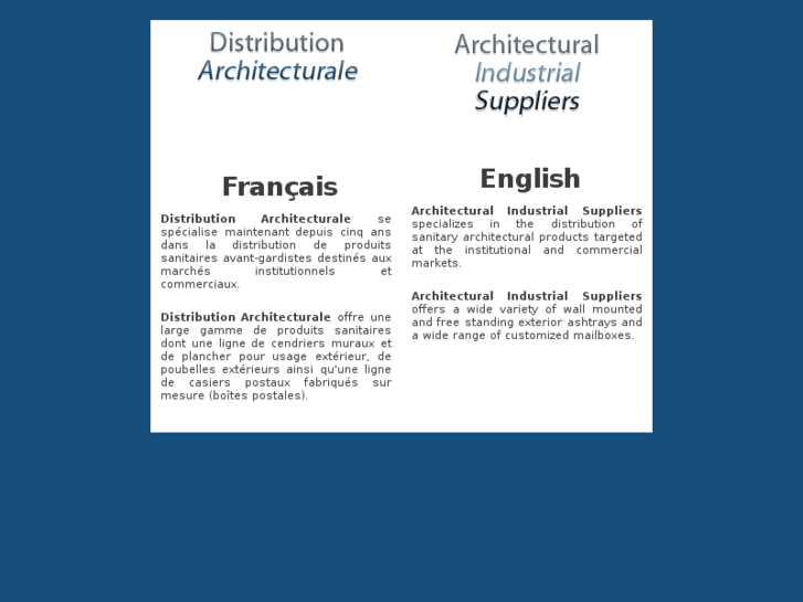 www.distributionarchitectural.com