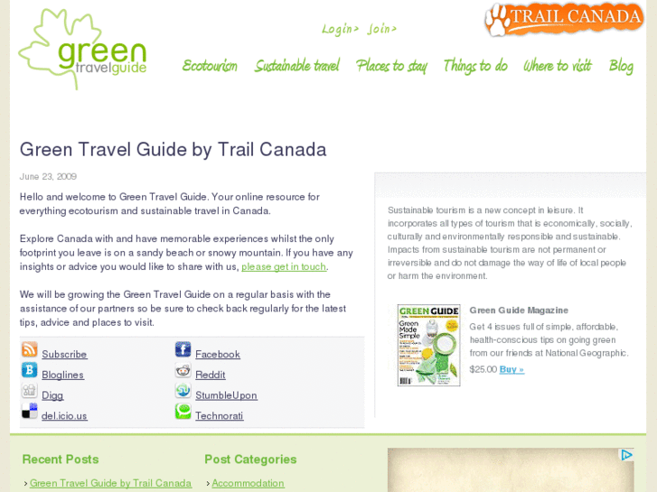 www.greentravelguide.ca